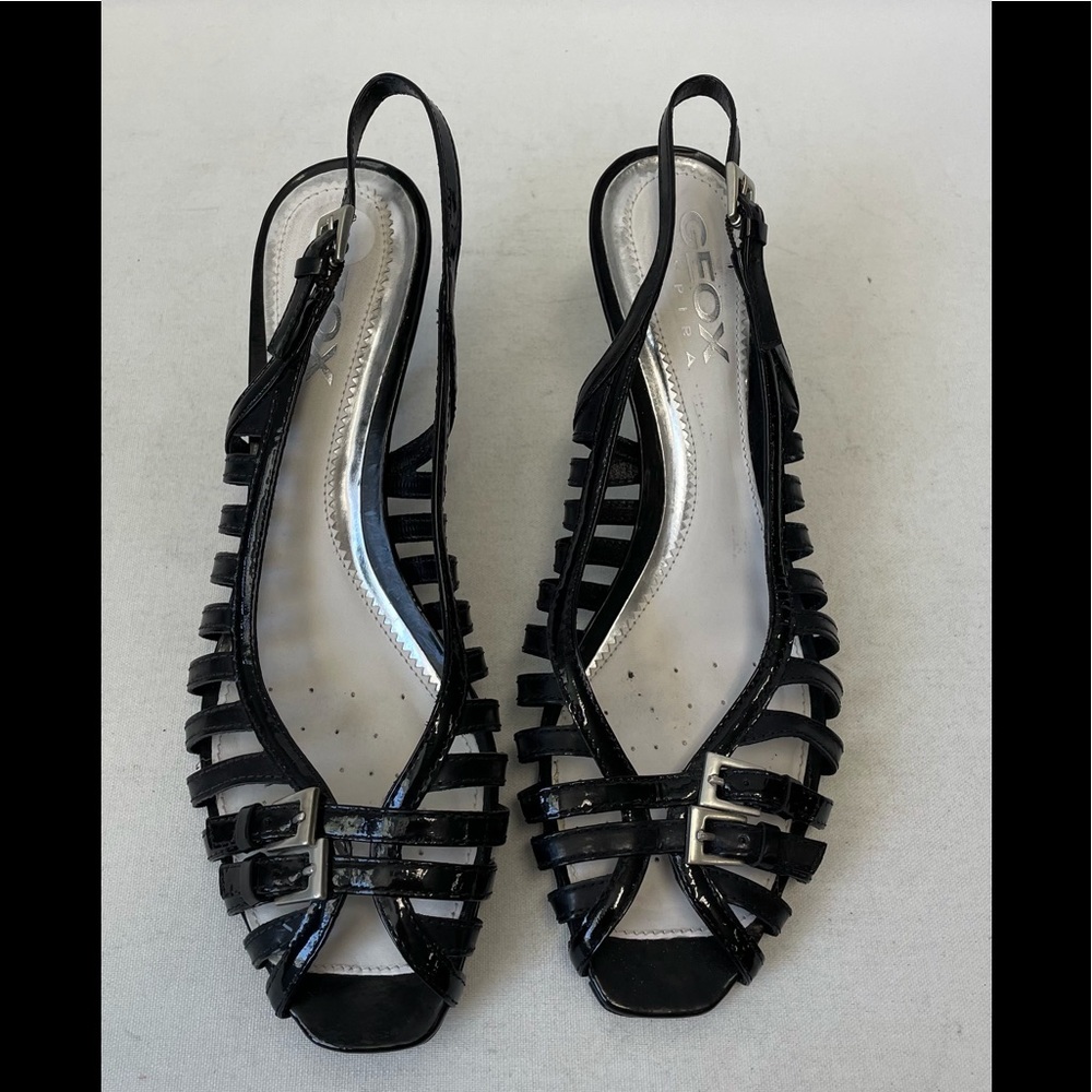 Geox Respira Strappy SlingBback Open Toe heels Size 8